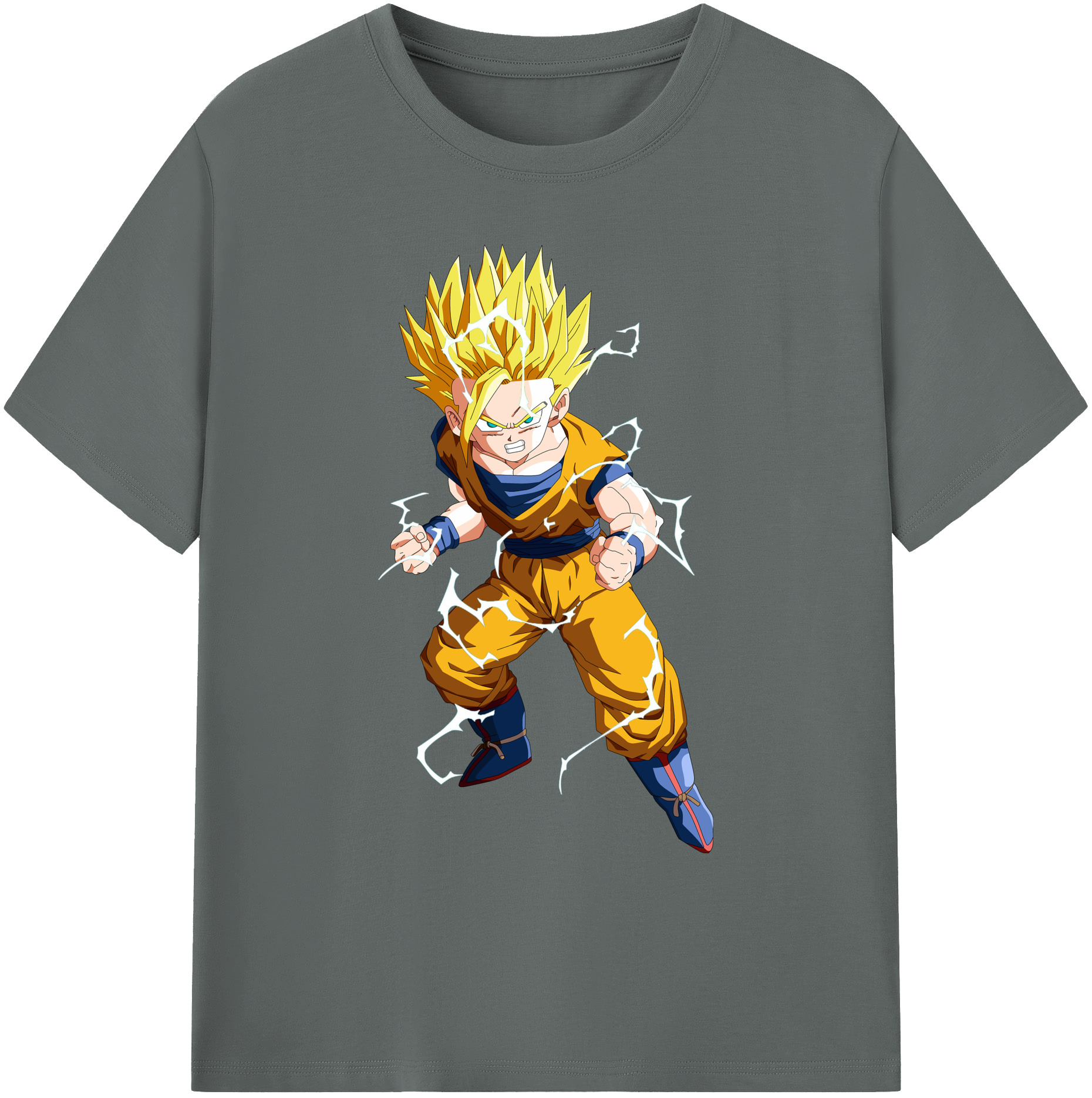 （画像用） ドラゴンボール 孫 悟飯（そんごはん）DRAGON BALL Son Gohan 綿100％ メンズ半袖Tシャツ｜肌触りやわらか＆通気性